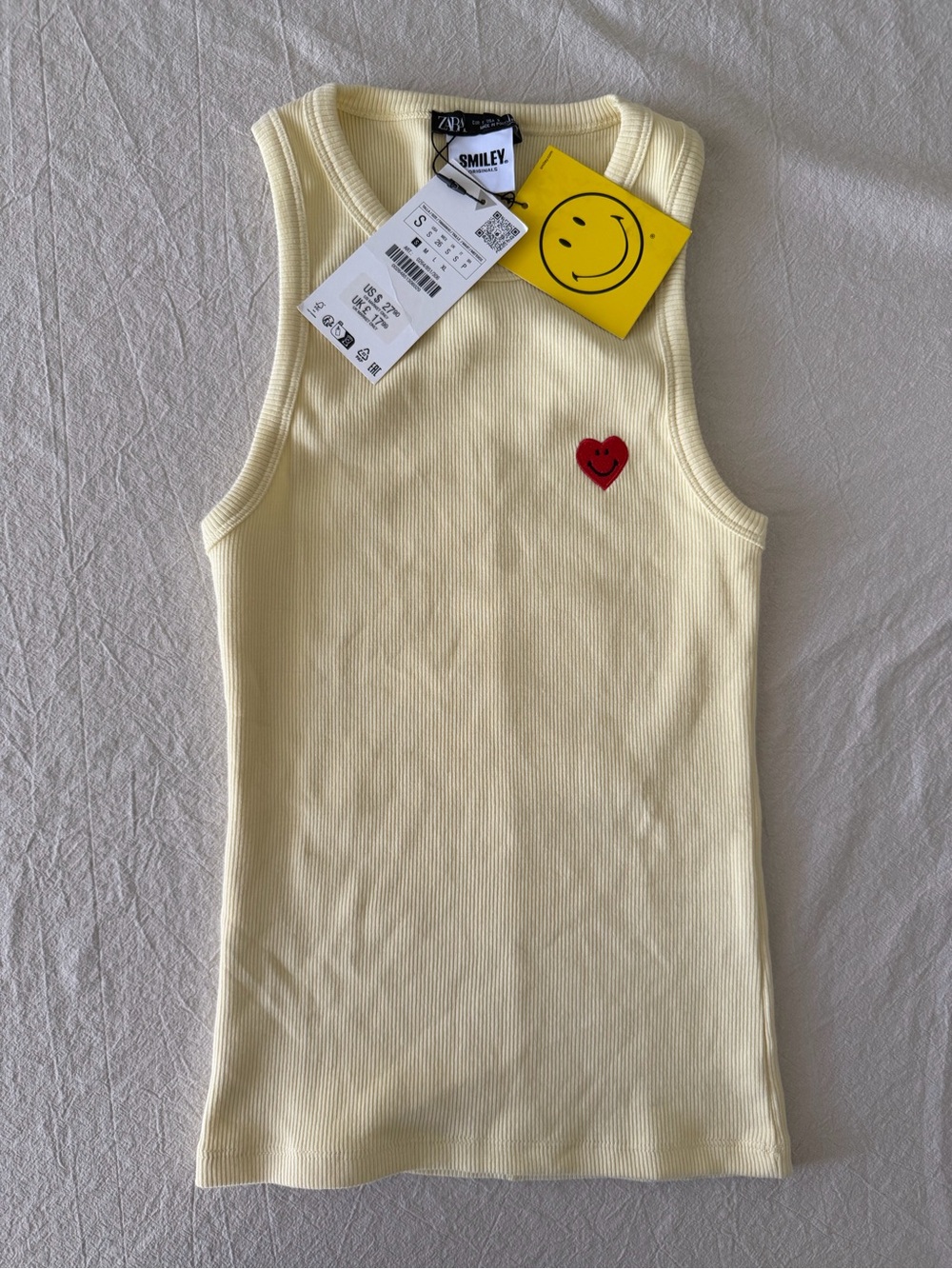 ZARA x SMILEY Originals Ribbed Tank Top